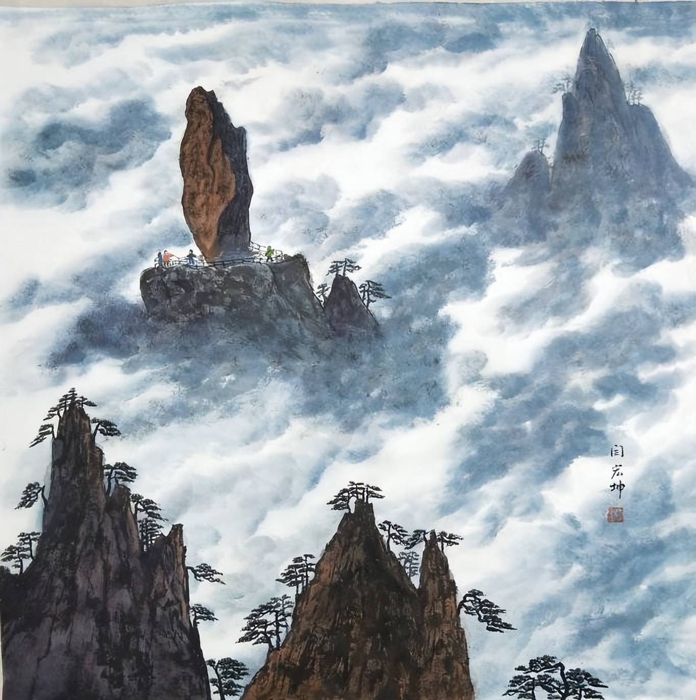 如何欣赏闫宏坤的绘画作品